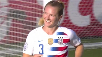 Mewis heads it in to give the USWNT an early lead vs. Panama | 2018 CONCACAF Women's Championship