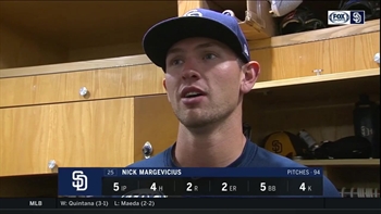 Nick Margevicius: 'Stuff wasn't great tonight, but battled through it'