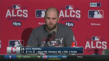 Mike Napoli praises the Indians bullpen