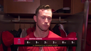 Griffin Canning: "I'm trying to just take it one pitch at a time."