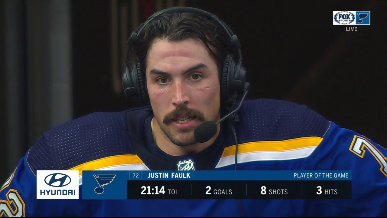 Faulk: 'It's good on the guys to bounce back' in win over Sharks