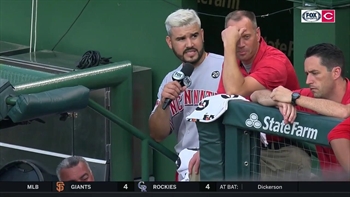 Eugenio Suarez hits home run for Jim Day to make his day