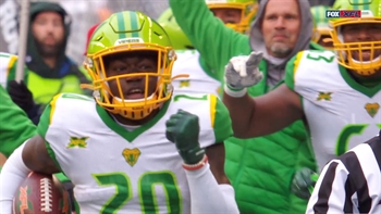 Tarvarus McFadden takes back a pick six for the first TD in Vipers history