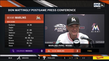 Don Mattingly on LHP Caleb Smith's pitching: 'He set the tone today'