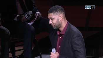 Tim Duncan's jersey retirement speech