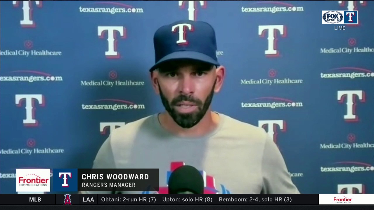 Chris Woodward on being ejected, Texas' loss to Arizona