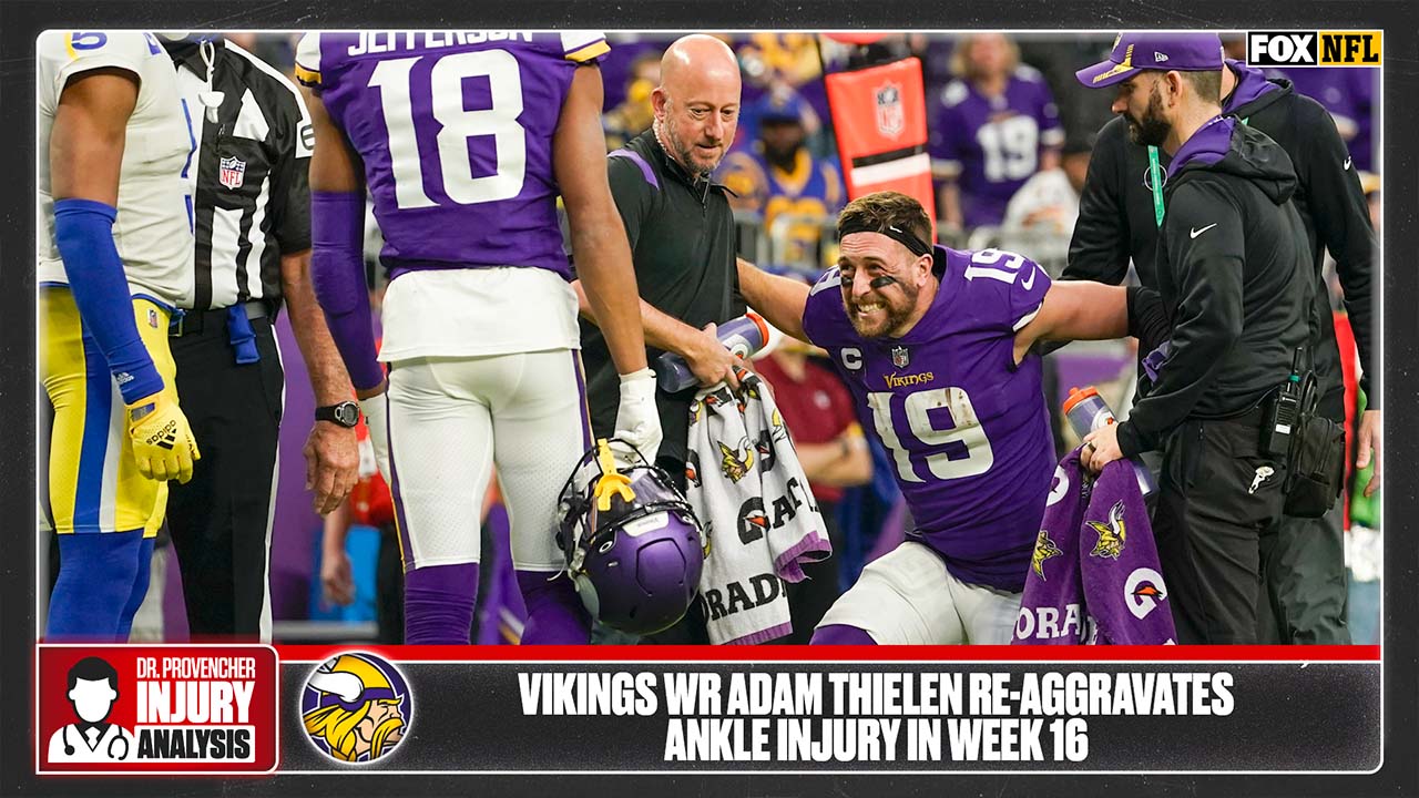 Vikings WR Adam Thielen inactive against Bears due to ankle injury