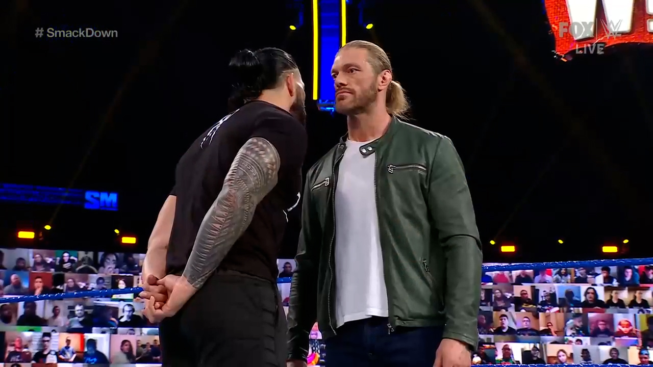 Edge to Roman Reigns, ‘Do you really want me to expose the dents in your armor?”