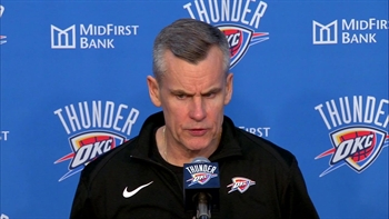 Billy Donovan on the Thunder Winning big against the Hawks