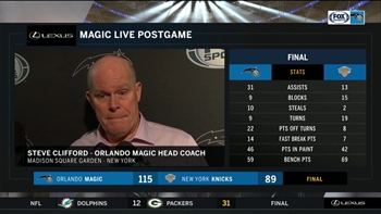 Steve Clifford discusses intensity, positive energy that led  to win over Knicks