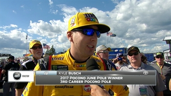 Kyle Busch Wins Pole Position | 2017 POCONO | FOX NASCAR