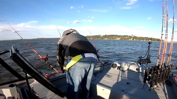 Eagle Moutain Lake  | Nice-Sized Blue Catfish - Part 2 | FOX Sports Outdoors Southwest