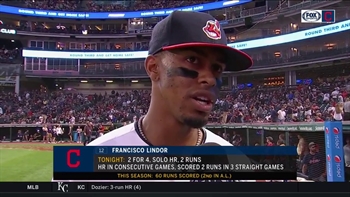 Francisco Lindor praises Tribe pitching after another great outing