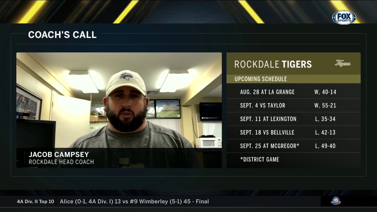 Rockdale Head Coach Jacob Campsey on the Win | High School Scoreboard Live