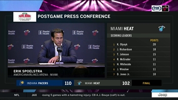 Erik Spoelstra on loss to Pacers, turnovers, Hassan Whiteside's start to season