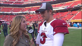 Josh Rosen's first career postgame interview as a winning NFL QB