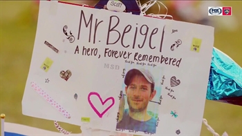 Panthers dedicate outdoor rink in memory of fallen Major Stoneman Douglas teacher Scott Beigel