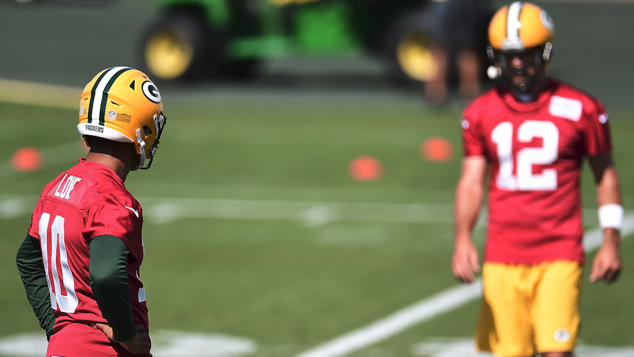 Brandon Marshall talks expectations around Rodgers mentoring Jordan Love | FIRST THINGS FIRST