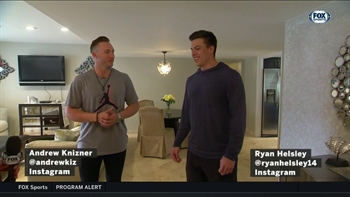 Jim Hayes checks out Ryan Helsley and Andrew Knizner's spring training digs
