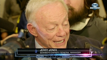 Jerry Jones a happy grandfather & owner this weekend