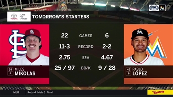 Pablo Lopez tries to keep Marlins cruising vs. Cardinals