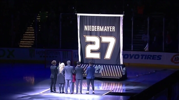 Scott Niedermayer Jersey Retirement: 27 goes into the rafters of Honda Center