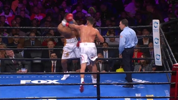 Dominic Breazeale and Carlos Negron throw punches after the bell | PBC on FOX